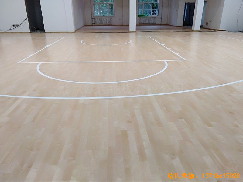 佳木斯同江消防隊體育木地板鋪設案例
