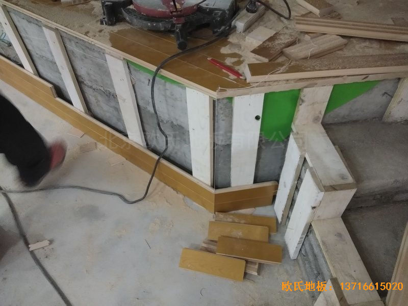 遵義仁懷市茅臺文體中心體育木地板施工案例