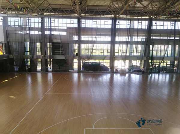 松木體育場地地板保養