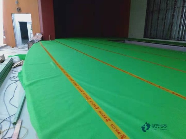 學校運動場館木地板施工流程