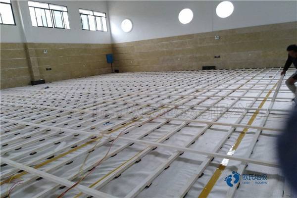 學(xué)校籃球場(chǎng)館地板抗壓