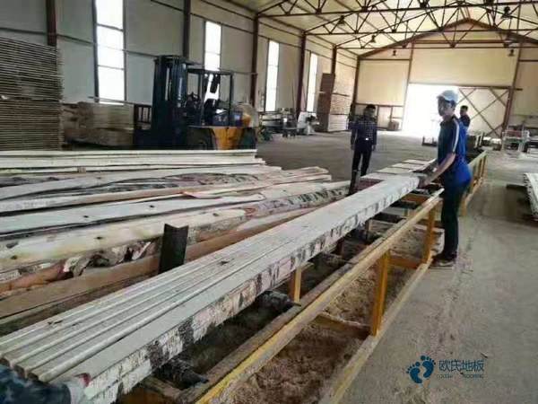 行業體育籃球木地板平米價