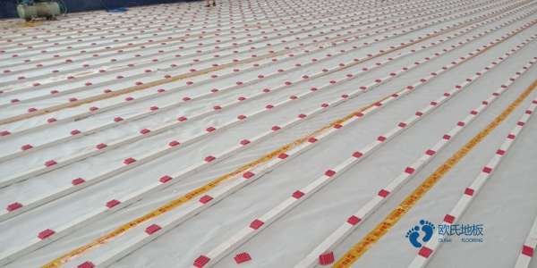 國產運動籃球木地板施工工藝3